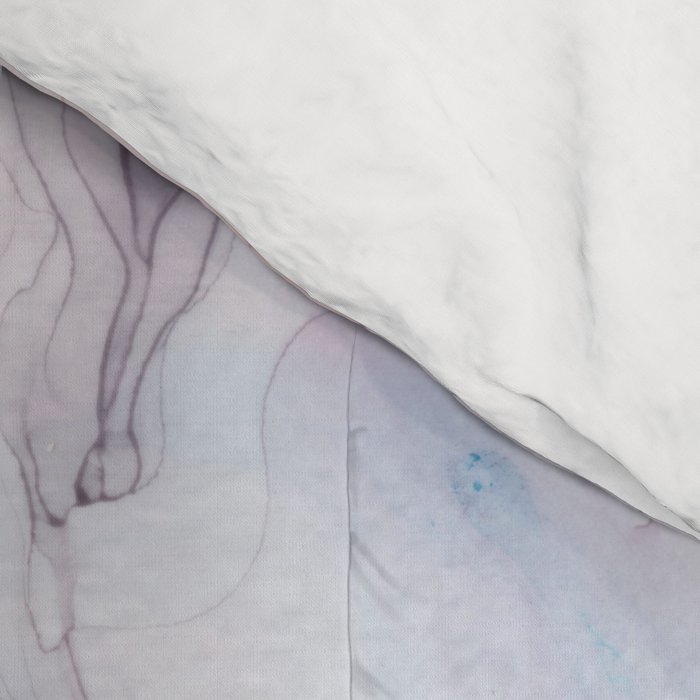 Beachy Pastel Flowing Ombre Abstract Comforter Gallery Image 4