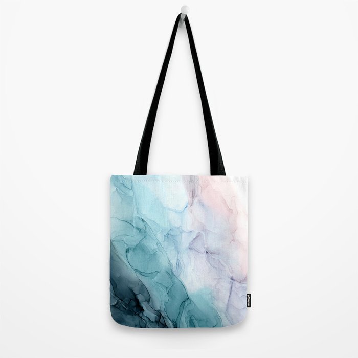 Beachy Pastel Flowing Ombre Abstract Tote Bag Gallery Image 2