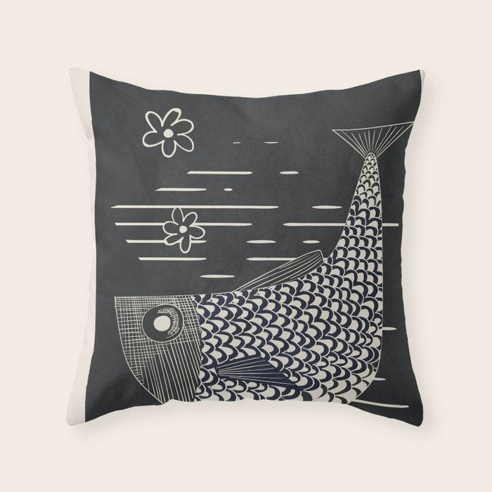 In the current of the sea 01 Throw Pillow Gallery Image 1