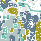 City life botanical park soft grey Coffee Mug Gallery Image 2