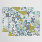 City life botanical park soft grey Placemat Gallery Image 1