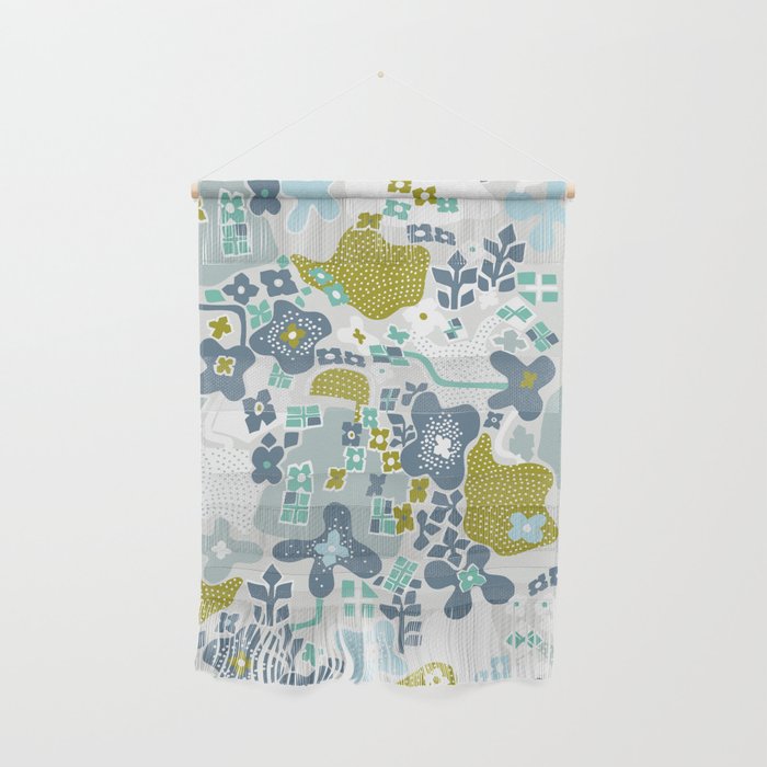 City life botanical park soft grey Wall Hanging Gallery Image 1