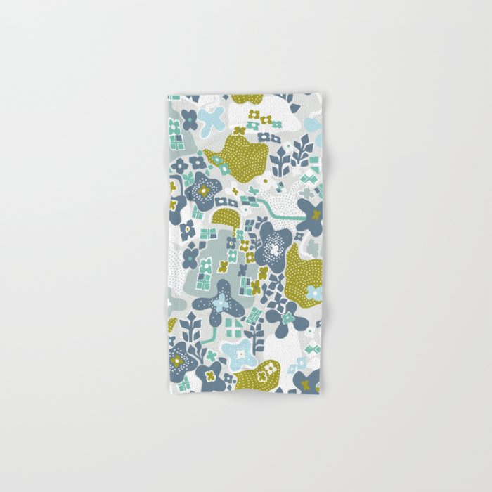 City life botanical park soft grey Bath Towel Gallery Image 1