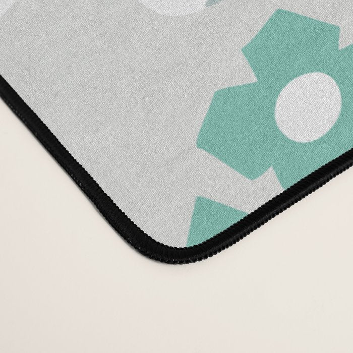 City life botanical park soft grey Desk Mat Gallery Image 4