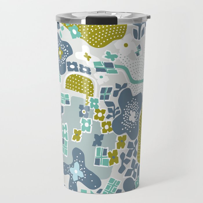 City life botanical park soft grey Travel Mug Gallery Image 1