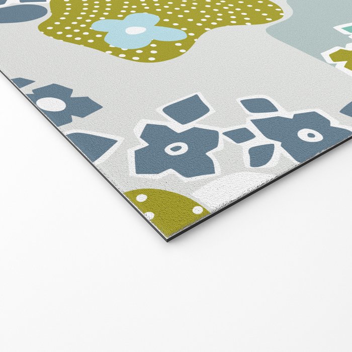 City life botanical park soft grey Welcome Mat Gallery Image 2
