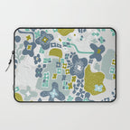 City life botanical park soft grey Laptop Sleeve Gallery Image 1