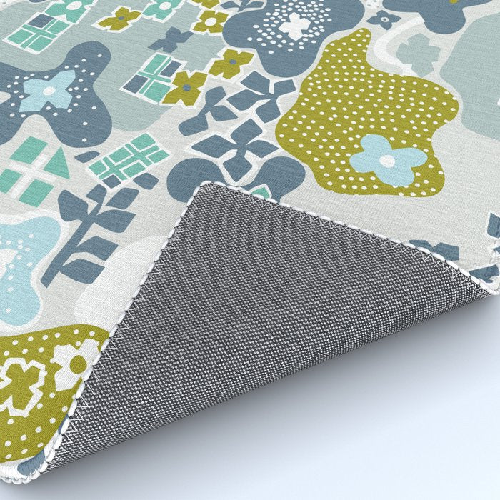 City life botanical park soft grey Rug Gallery Image 4