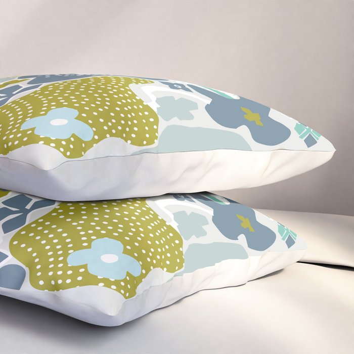 City life botanical park soft grey Pillow Sham Gallery Image 3
