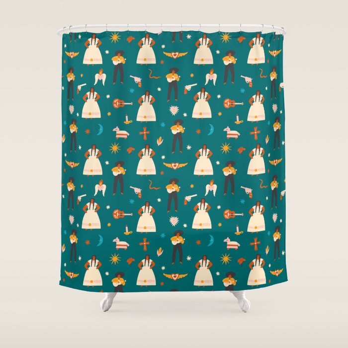 La vida buena Shower Curtain Gallery Image 1