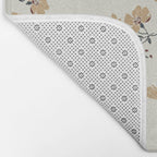 VINTAGE FLORAL NEUTRAL Bath Mat Gallery Image 2