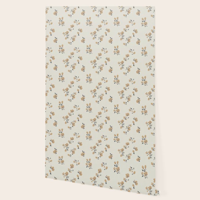 VINTAGE FLORAL NEUTRAL Wallpaper Gallery Image 2