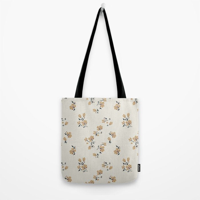 VINTAGE FLORAL NEUTRAL Tote Bag Gallery Image 2