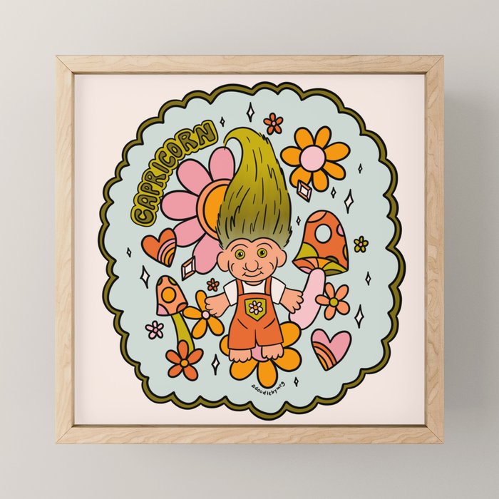 Capricorn Troll Mini Art Print Gallery Image 1