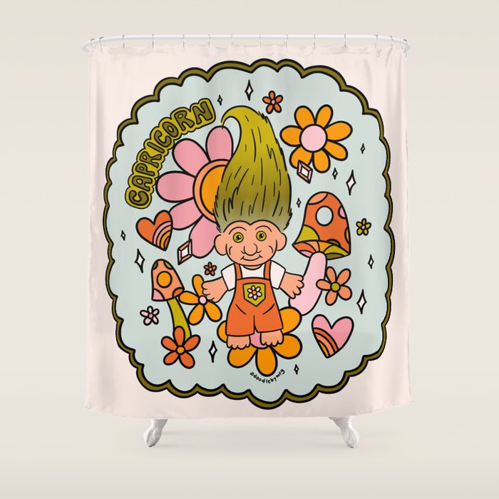 Capricorn Troll Shower Curtain Gallery Image 1