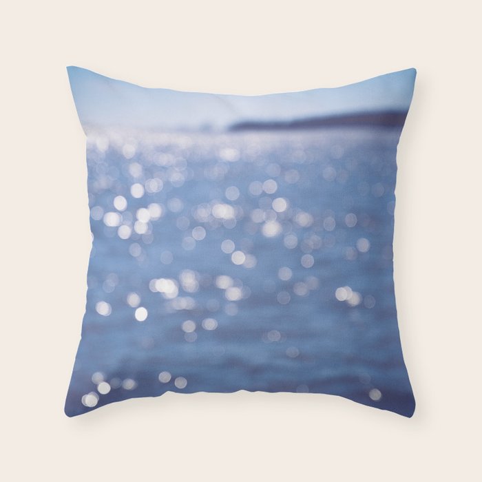 Indigo Sea Throw Pillow Gallery Image 1