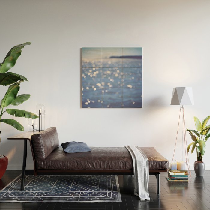 Indigo Sea Wood Wall Art Gallery Image 2