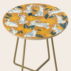Bunnies & Blooms - Ochre & Teal Palette Side Table Gallery Image 2