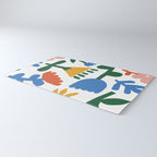 Retro spring flower nature drawing Rug Gallery Image 3