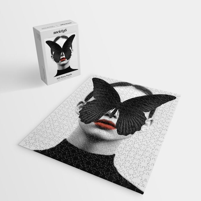 BLACK BUTTERFLY Jigsaw Puzzle Gallery Image 2