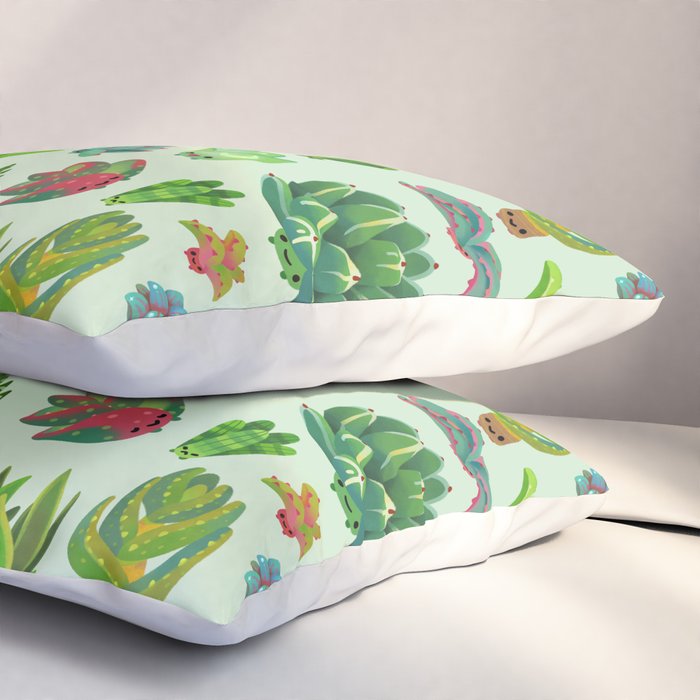Baby succulent 1 - light Pillow Sham Gallery Image 3