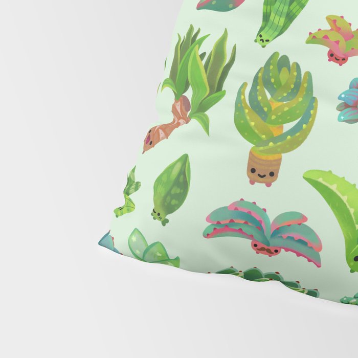Baby succulent 1 - light Pillow Sham Gallery Image 4