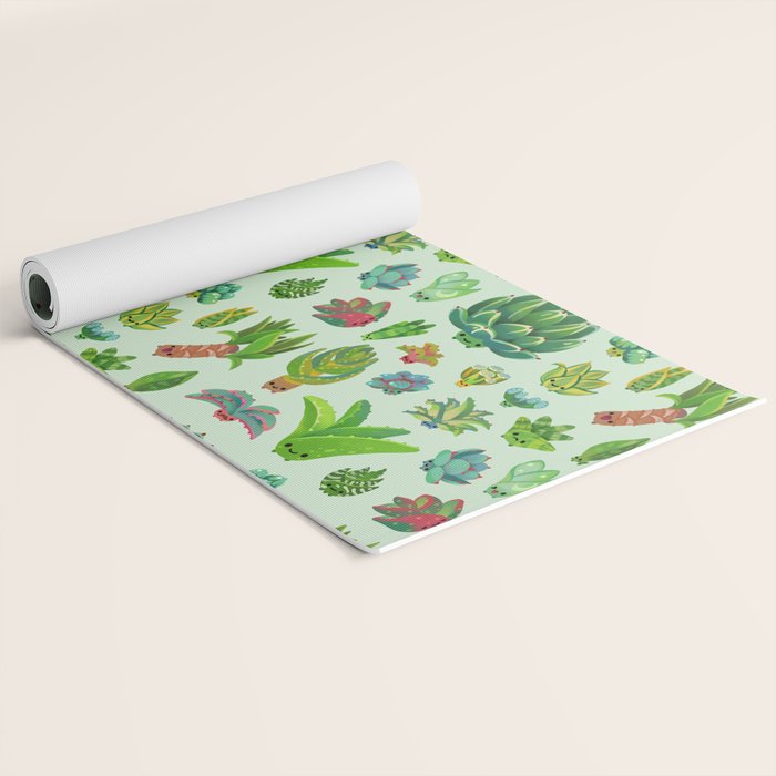 Baby succulent 1 - light Yoga Mat Gallery Image 2
