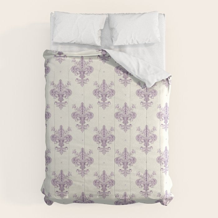 French Lavender Fleur De Lis Comforter Gallery Image 6