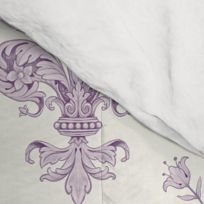 French Lavender Fleur De Lis Comforter Gallery Image 4