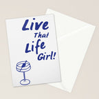 Live That Life Girl! Stationery Card Gallery Image 2
