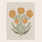 Marigold Block Print Poster Gallery Image 4