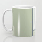 Minimalist Modern Color Block Abstract in Sage Green, Light Silver Gray, and Beige Coffee Mug Gallery Image 3