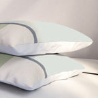 Minimalist Modern Color Block Abstract in Sage Green, Light Silver Gray, and Beige Pillow Sham Gallery Image 3