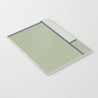 Minimalist Modern Color Block Abstract in Sage Green, Light Silver Gray, and Beige Notebook Gallery Image 3