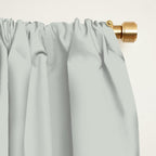 Minimalist Modern Color Block Abstract in Sage Green, Light Silver Gray, and Beige Window Curtain Gallery Image 2