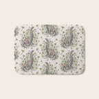 Brachio Ginkgo | Dinosaur Botanical Art Bath Mat Gallery Image 1