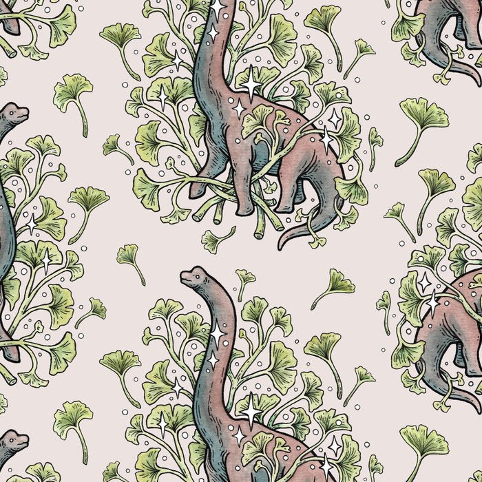 Brachio Ginkgo | Dinosaur Botanical Art Coffee Mug Gallery Image 2