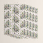 Brachio Ginkgo | Dinosaur Botanical Art Wrapping Paper Gallery Image 3