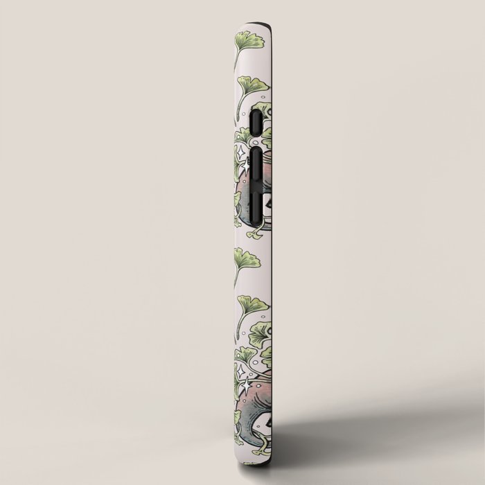 Brachio Ginkgo | Dinosaur Botanical Art iPhone Case Gallery Image 2