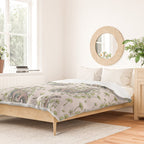Brachio Ginkgo | Dinosaur Botanical Art Duvet Cover Gallery Image 2
