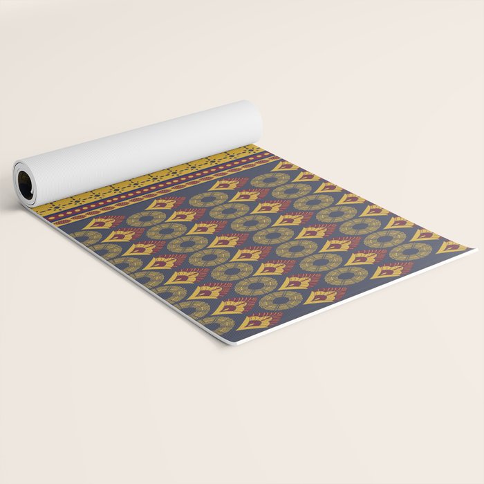 Sunset French Country Riviera Linen 1 Yoga Mat Gallery Image 2