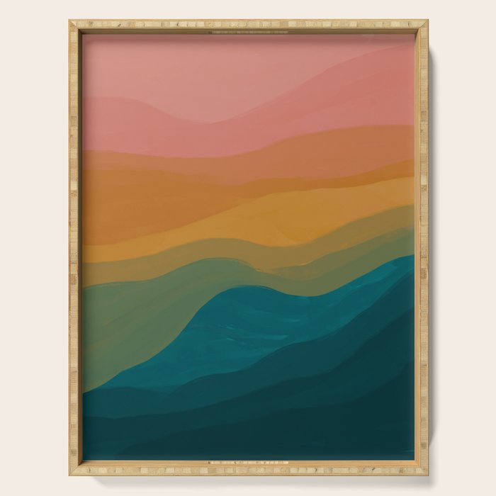 Desert Mountains In Color Serving Tray Gallery Image 1