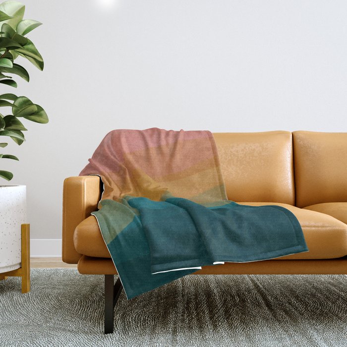 Desert Mountains In Color Throw Blanket Gallery Image 1