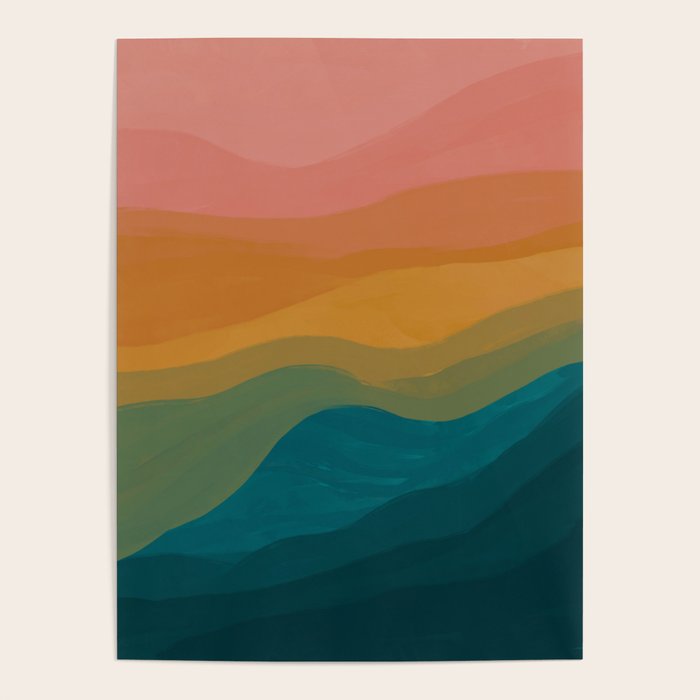 Desert Mountains In Color Poster Gallery Image 1
