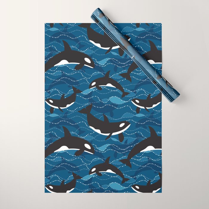 Deep Sea Orca Wrapping Paper