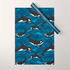 Deep Sea Orca Wrapping Paper Gallery Image 1