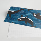 Deep Sea Orca Wrapping Paper Gallery Image 2