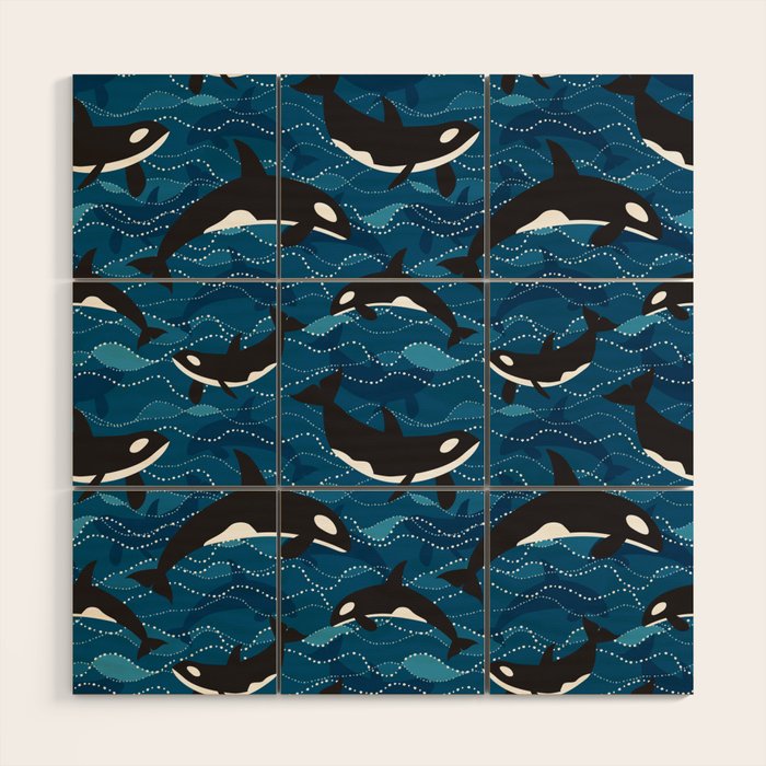 Deep Sea Orca Wood Wall Art Gallery Image 1