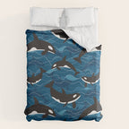 Deep Sea Orca Duvet Cover Gallery Image 6