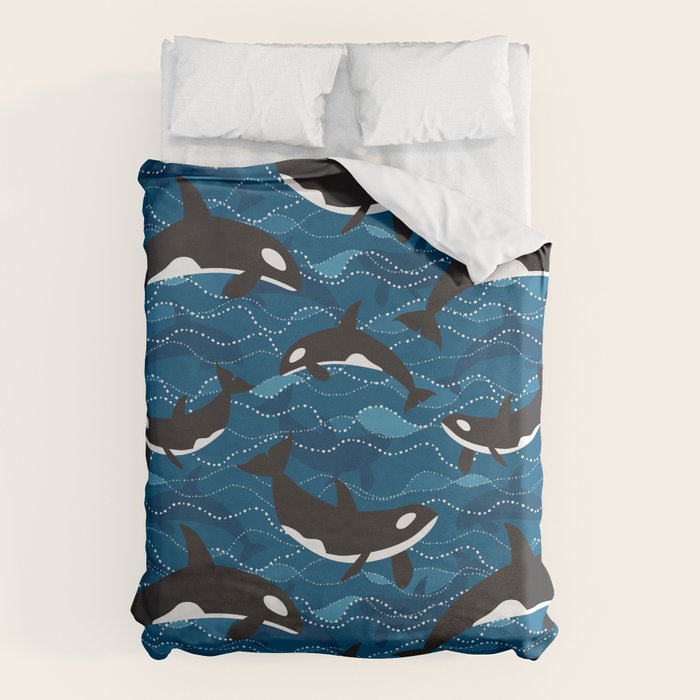 Deep Sea Orca Duvet Cover Gallery Image 6